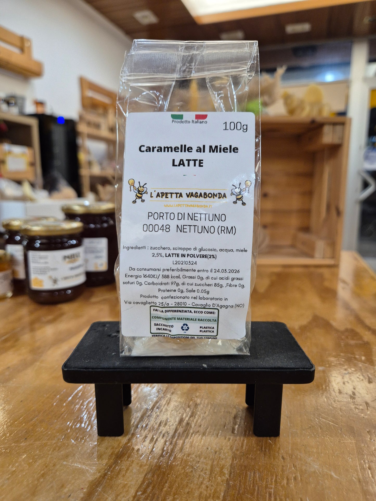 caramelle al miele e latte