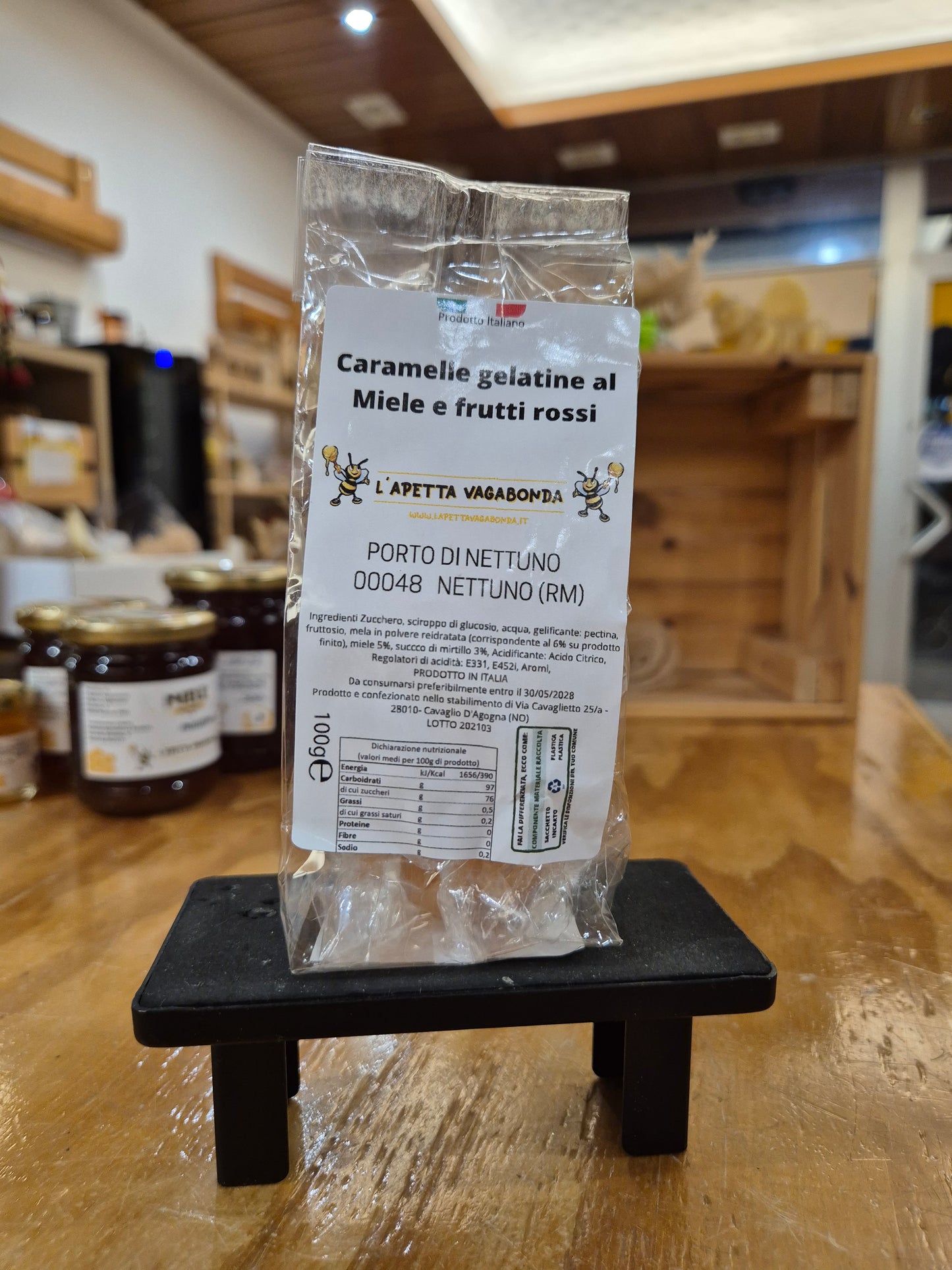 gelatine miele e frutti rossi