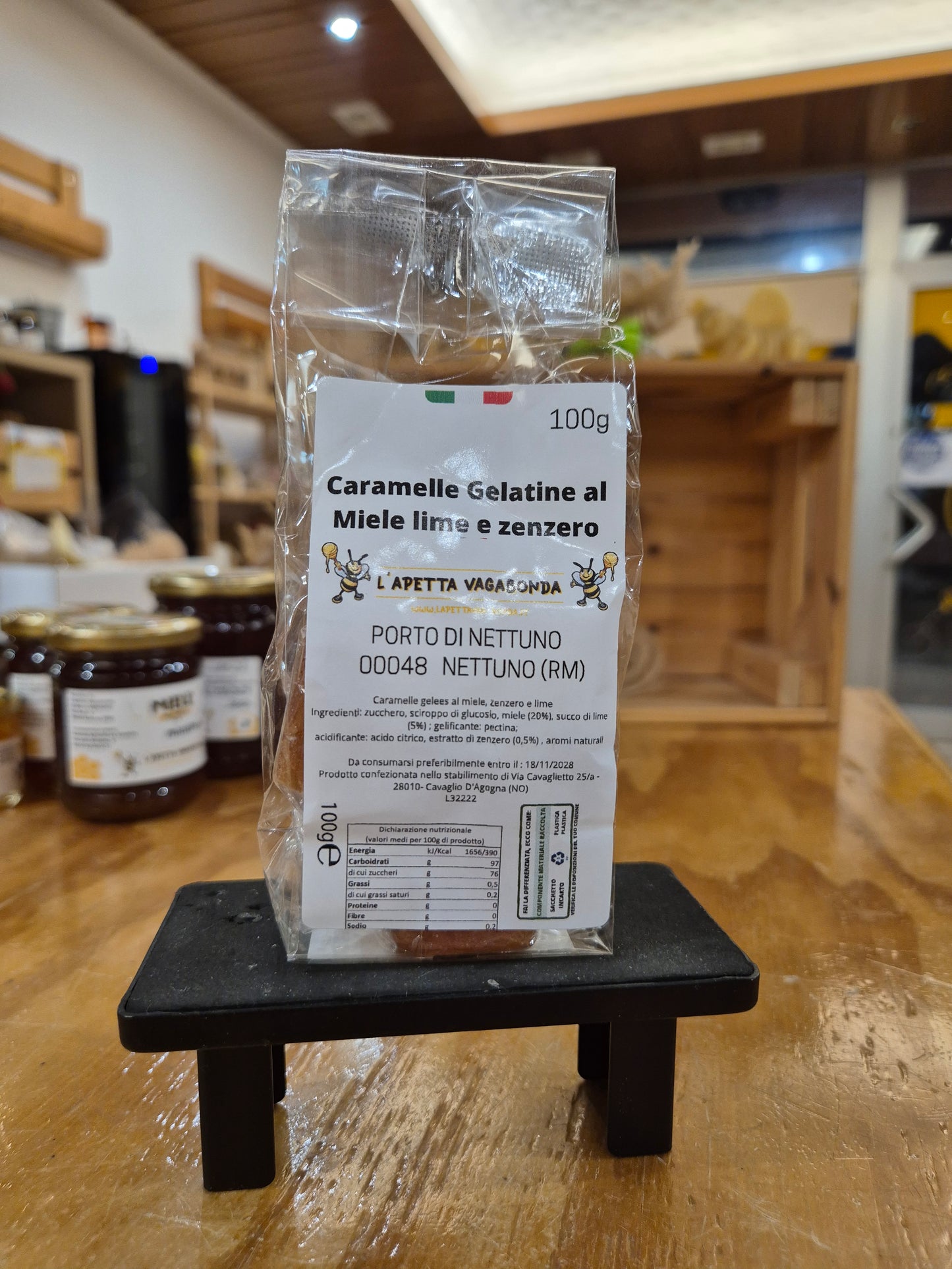 gelatine miele, lime e zenzero