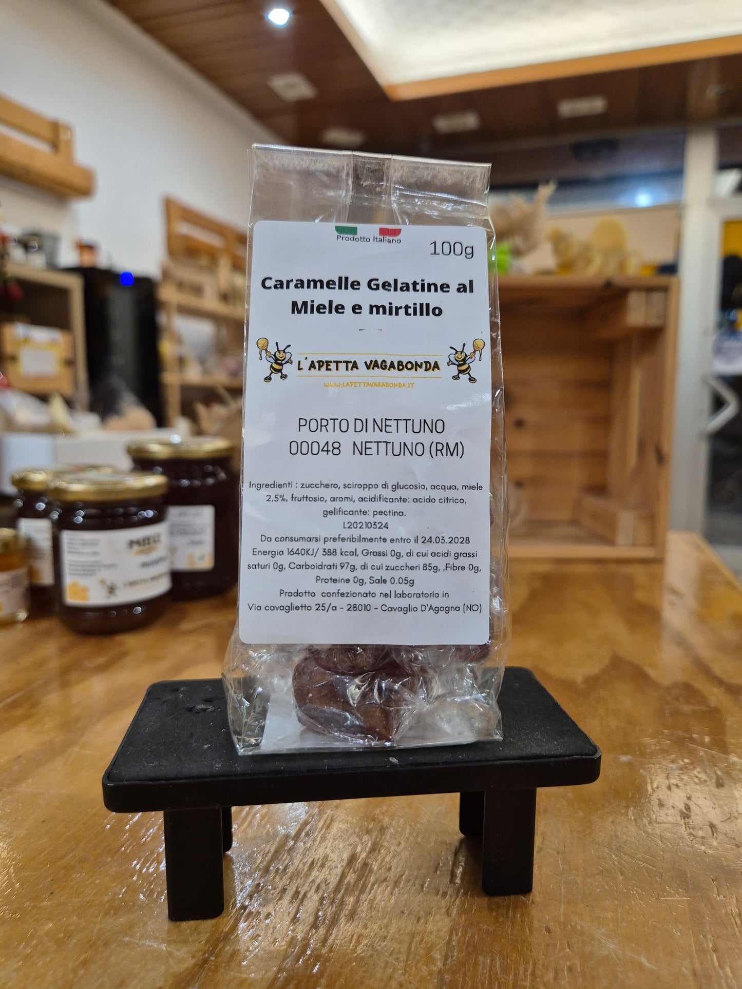 gelatine miele e mirtillo