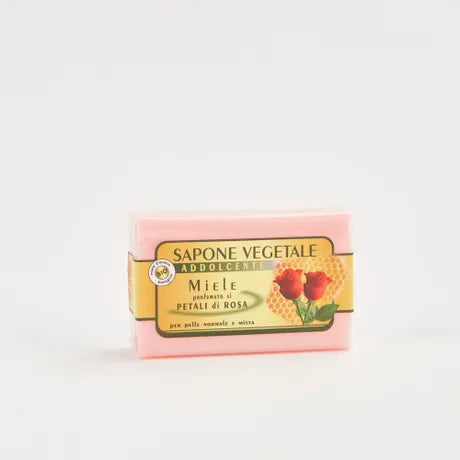 Savon végétal miel et pétale de rose 150g